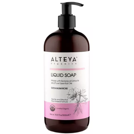 Alteya Organics Bio folyékony szappan - Rózsageránium 500ml