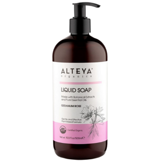 Alteya Organics Bio folyékony szappan - Rózsageránium 500ml