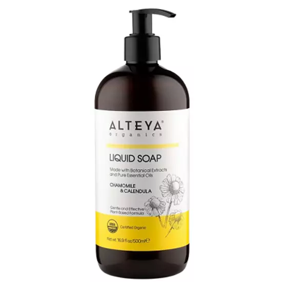 Alteya Organics Bio folyékony szappan - Kamilla és körömvirág 500ml