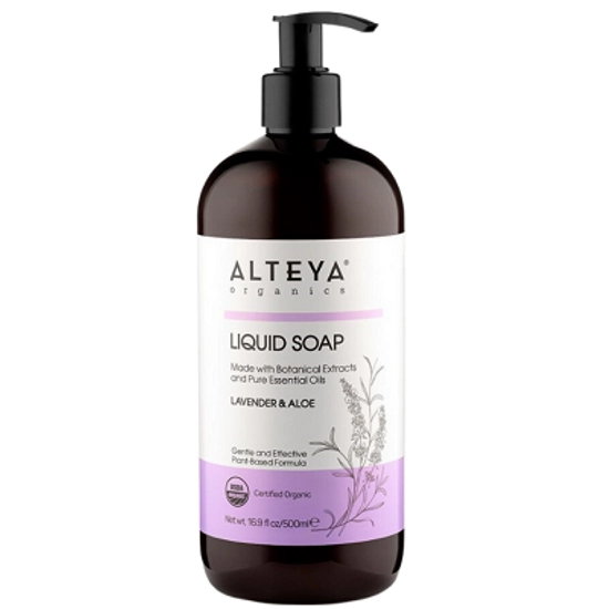 Alteya Organics Bio folyékony szappan - Levendula és aloe 500ml