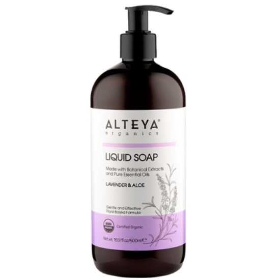 Alteya Organics Bio folyékony szappan - Levendula és aloe 500ml