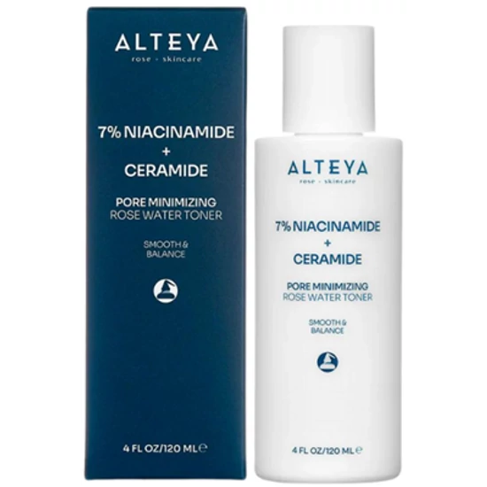 Alteya Organics Pórusösszehúzó Rózsa arctonik (7% niacinamid + ceramid) 120ml