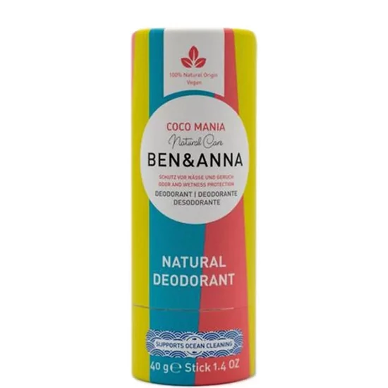 Ben &amp; Anna Natúr dezodor stift - Coco Mania 40g
