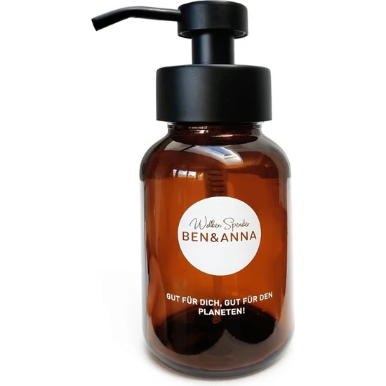 Ben &amp; Anna Üveg szappanhab-adagoló 200ml