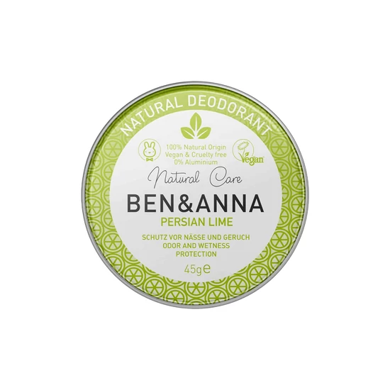 Ben &amp; Anna Natúr tégelyes krémdezodor - Persian Lime 45g