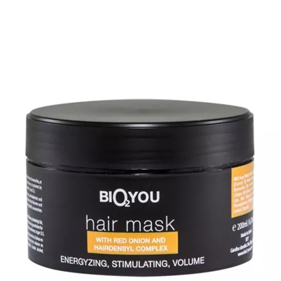 Bio2You Natúr haj maszk hairensyl komplexummal és lilahagyma kivonattal 200ml