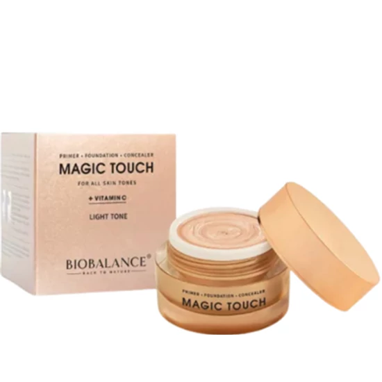 BioBalance Magic Touch 3in1 primer - alapozó - korrektor C-vitaminnal - Világos bőrtónusra 30ml