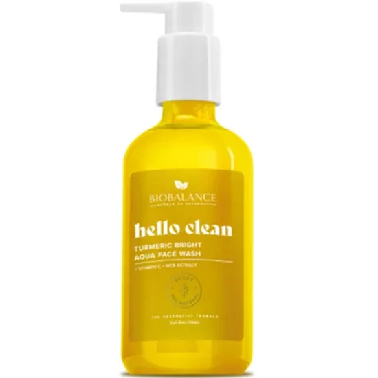 BioBalance Hello Clean Ragyogást fokozó arclemosó gél kurkumával minden bőrtípusra 250ml