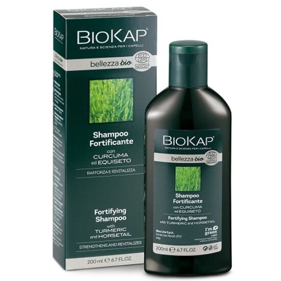 BioKap Bellezza bio Erősítő sampon kurkumával és zsurlóval 200ml