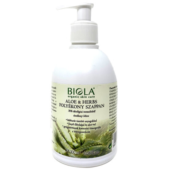 Biola Aloe &amp; herbs folyékony szappan 300ml