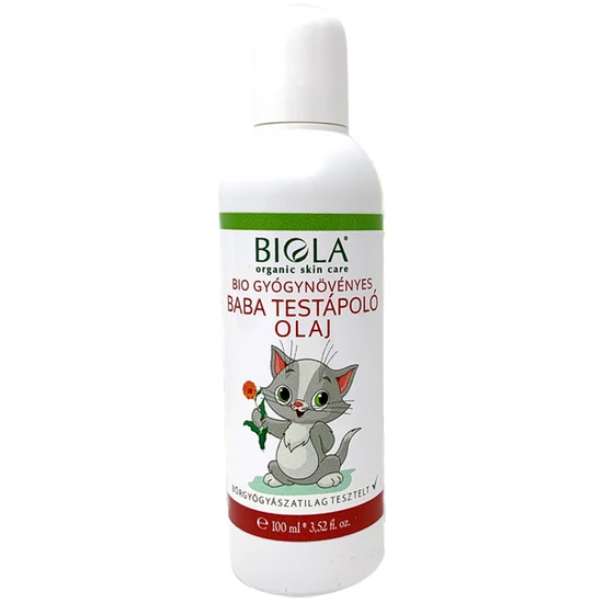 Biola Bio gyógynövényes baba testápoló olaj 100ml