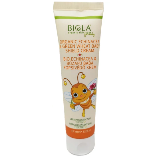 Biola Bio echinacea &amp; búzafű baba popsikrém 100ml