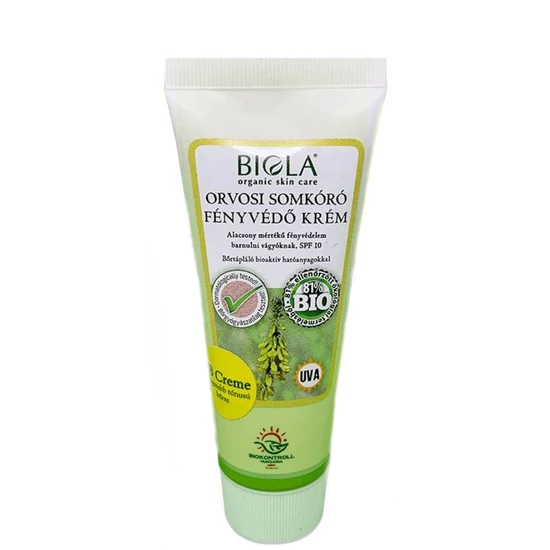 Biola Orvosi somkóró fényvédő krém SPF10 - Világos 75ml