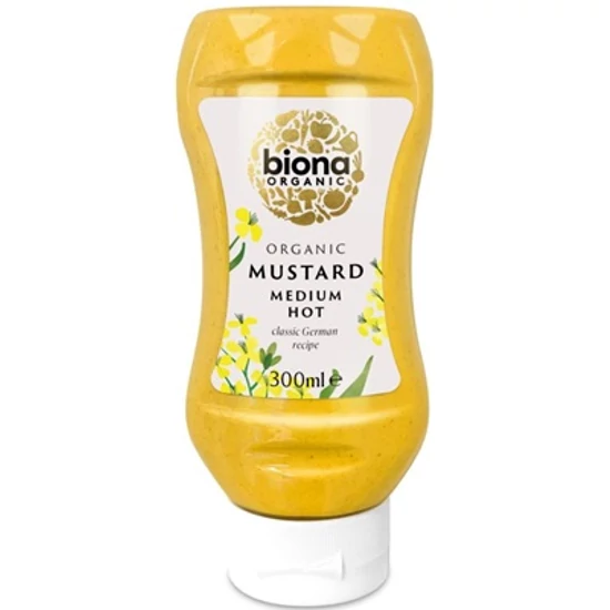 Biona Mustár közepesen erős - bio, vegán 300ml