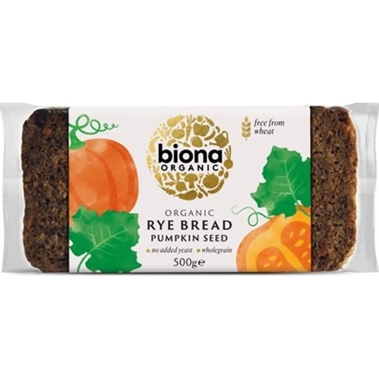 Biona Rozskenyér tökmaggal - bio, vegán 500g