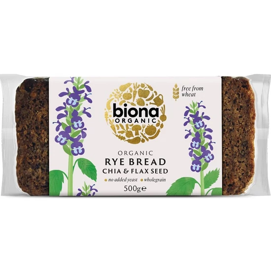 Biona Rozskenyér - Chiamag lenmag - bio, vegán 500g