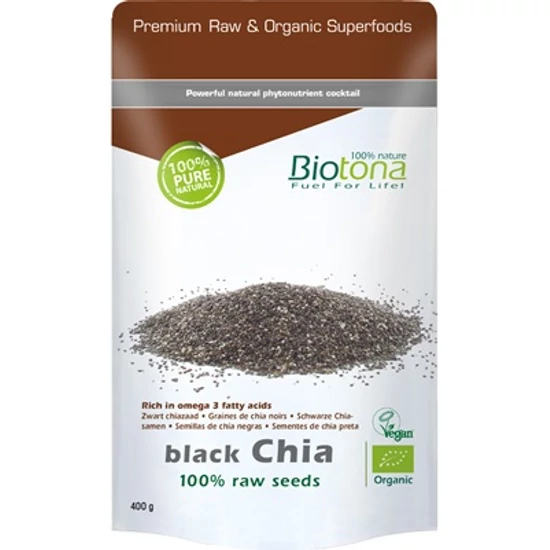 Biotona Superfood - Black Chia - 100% bio fekete chia mag - 400g