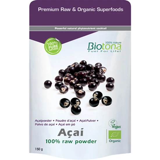 Biotona Superfood - Acai bogyó por - 100% bio por 150g