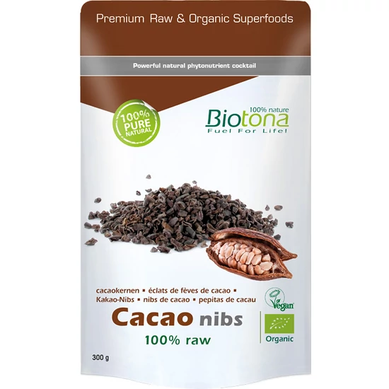 Biotona Superfood - Zúzott nyers kakaóbab - 100% bio 300g