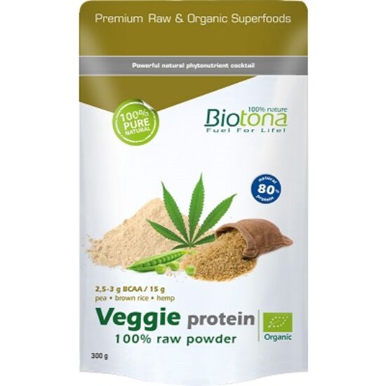 Biotona Veggie Protein - 100% bio növényi fehérje por 300g