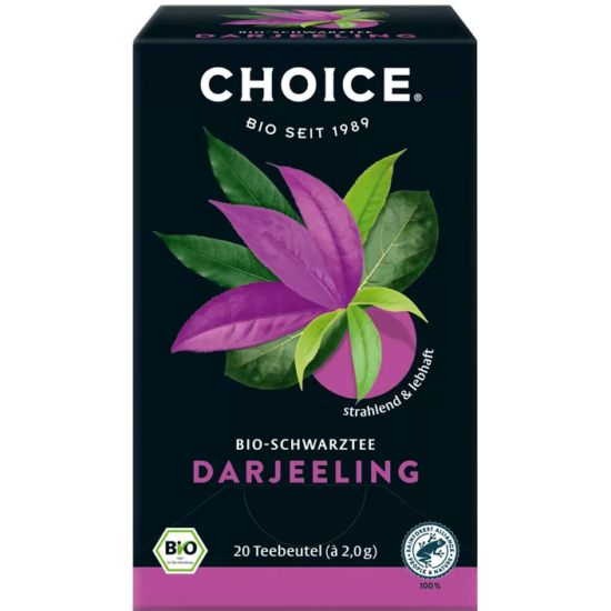 Choice Darjeeling bio fekete tea, 20 filter x 2g (40g)