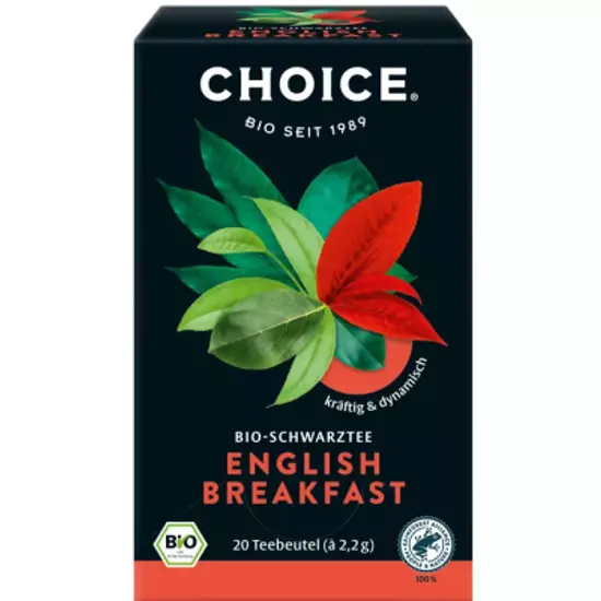 Choice Angol reggeli bio fekete tea, 20 filter x 2,2g (44g)