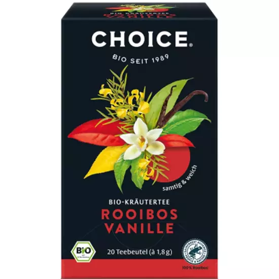 Choice Rooibos vanília bio tea, 20 filter x 1,8g (36g)