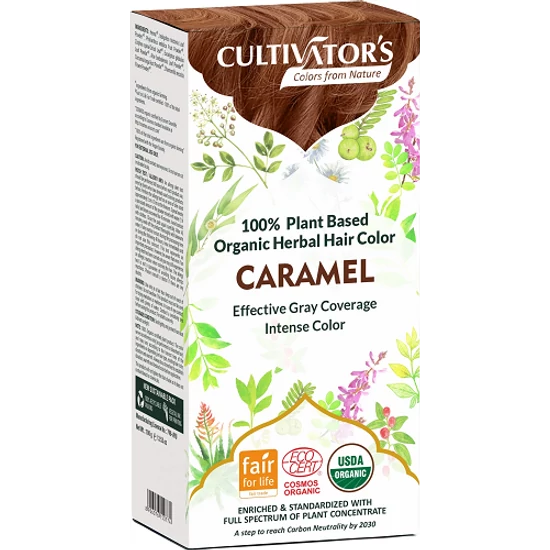  Cultivator's Bio növényi hajfesték - karamell 100g (4 x 25g)