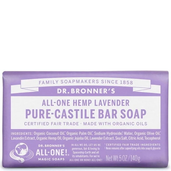 Dr. Bronner's Levendula szilárd szappan 140g