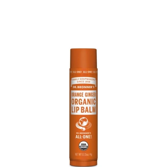 Dr. Bronner's Narancs-gyömbér bio ajakápoló 4g