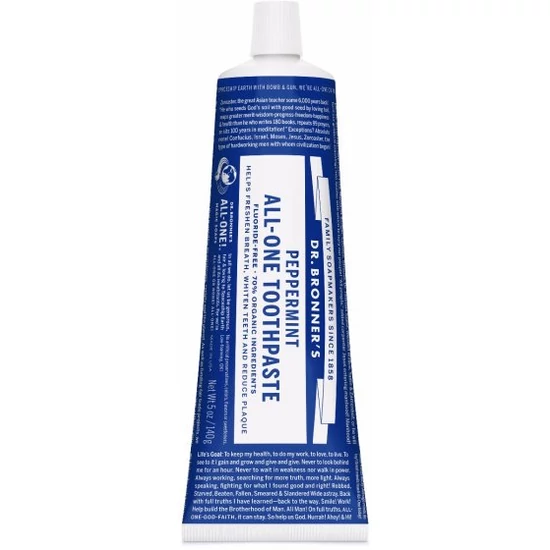 Dr. Bronner's Fluoridmentes fogkrém borsmentával 105g