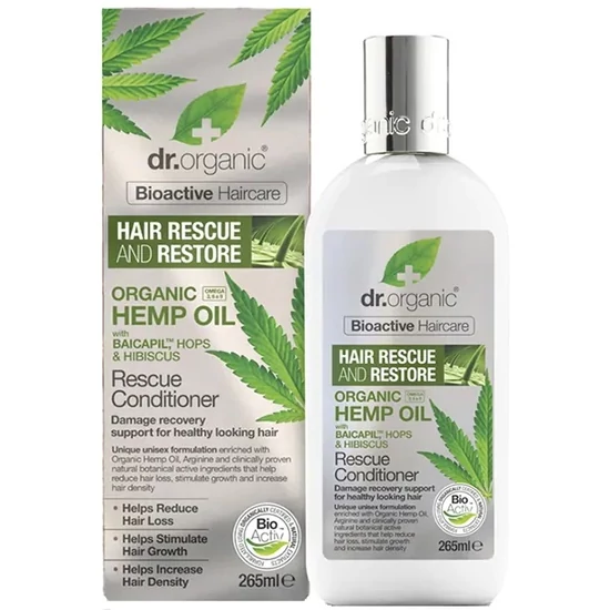 Dr. Organic Hajserkentő kondicionáló hajnövekedést támogató Baicapil formulával és bioaktív kendermagolajjal 265ml