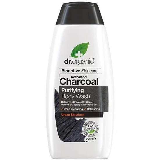 Dr. Organic Mélytisztító tusfürdő aktív szénnel 250ml