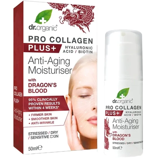 Dr. Organic Pro Collagen Anti-Aging hidratáló arckrém sárkányvérfa kivonattal 50ml