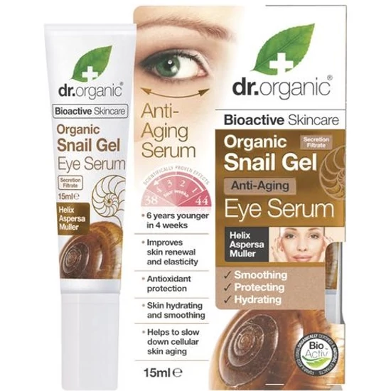 Dr. Organic Bioaktív csigagél szemkörnyékápoló szérum 15ml
