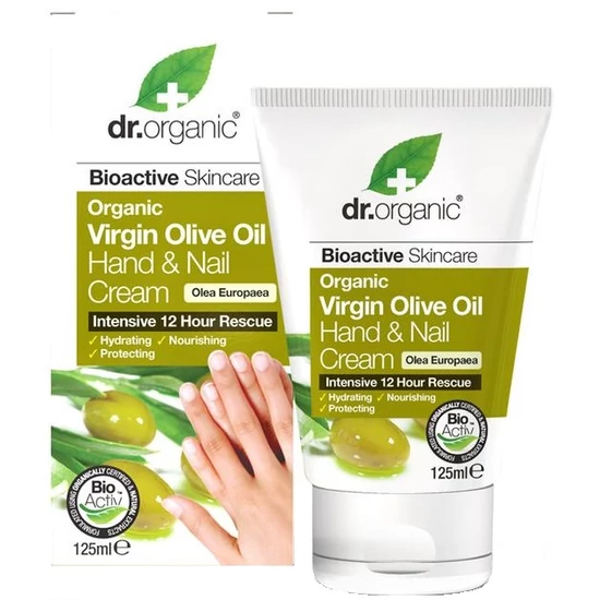 Dr. Organic Kéz- és körömápoló krém bio olívaolajjal 125ml