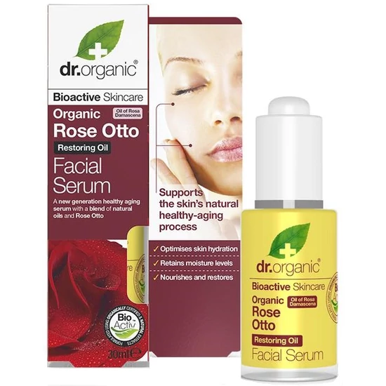 Dr. Organic Arcápoló szérum damaszkuszi rózsaolajjal 30ml
