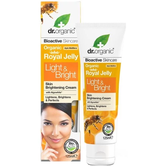 Dr. Organic Bőrfolt halványító krém méhpempővel 125ml