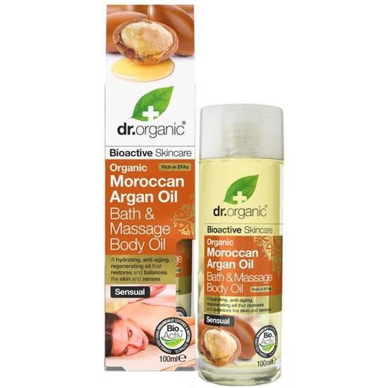 Dr. Organic Fürdő &amp; masszázs olaj marokkói bio argánolajjal 100ml