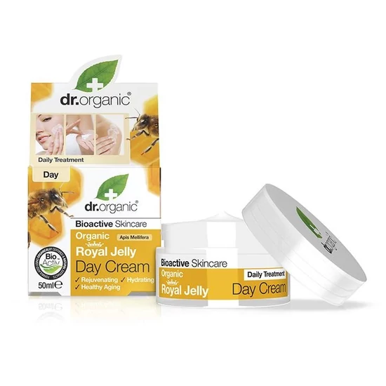 Dr. Organic Nappali krém bio méhpempővel 50ml