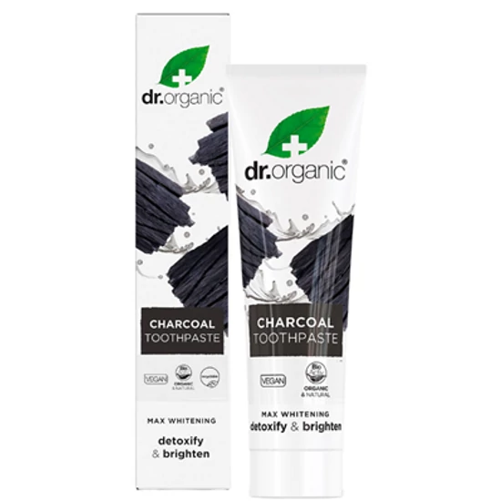 Dr. Organic Extra fehérítő fogkrém aktív szénnel 100ml