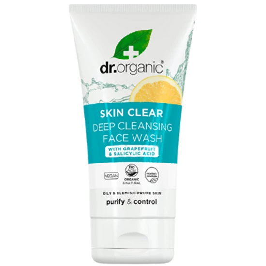 Dr. Organic Skin Clear Mélytisztító arclemosó 5 az 1-ben 125 ml