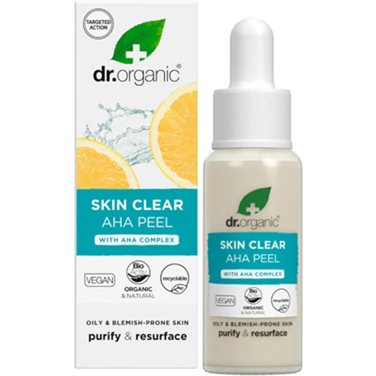 Dr. Organic Skin Clear Hámlasztó AHA-komplex-szel 30ml
