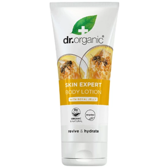 Dr. Organic Testápoló bio méhpempővel 200ml