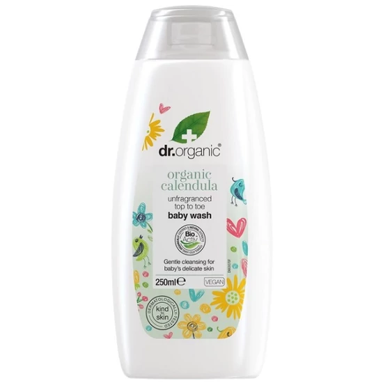 Dr. Organic Illatmentes babafürdető bio körömvirággal 250ml