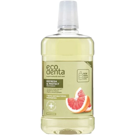 Ecodenta Frissítő és védő szájvíz propolisszal és teafaolajjal 500ml
