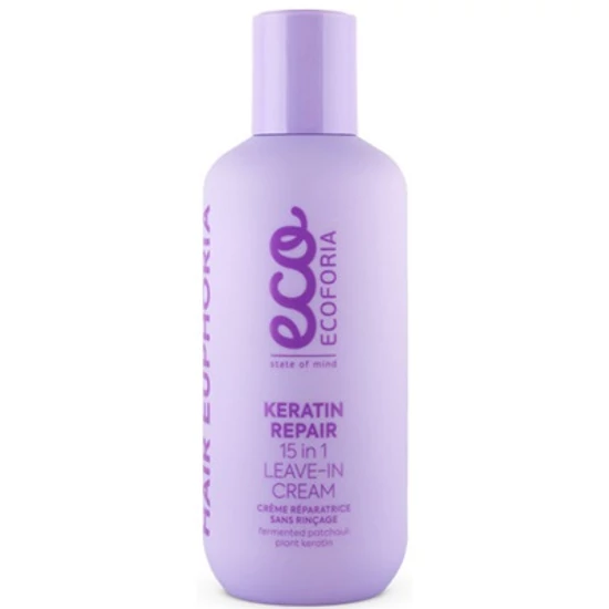 Ecoforia 15 in 1 Keratinos öblítésmentes helyreállító krém 200ml