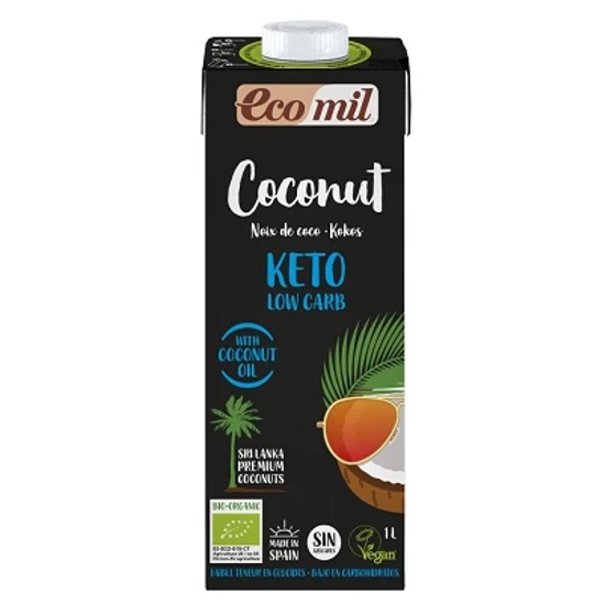 Ecomil BIO Keto Kókuszital cukormentes 1l