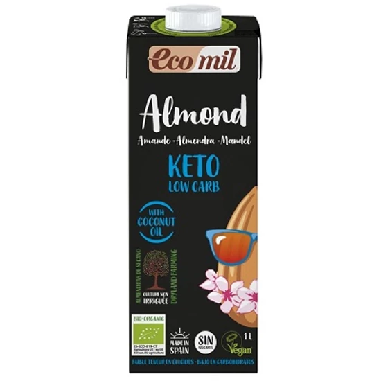 Ecomil BIO Keto Mandulaital cukormentes 1l