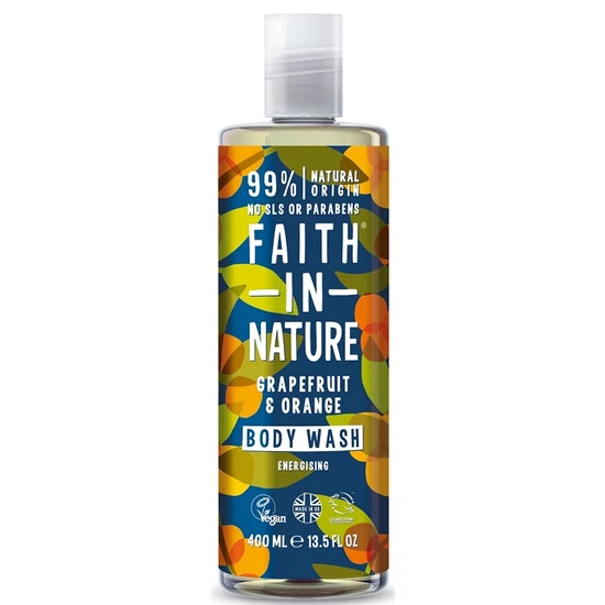 Faith in Nature Grapefruit és narancs tusfürdő és habfürdő 400ml